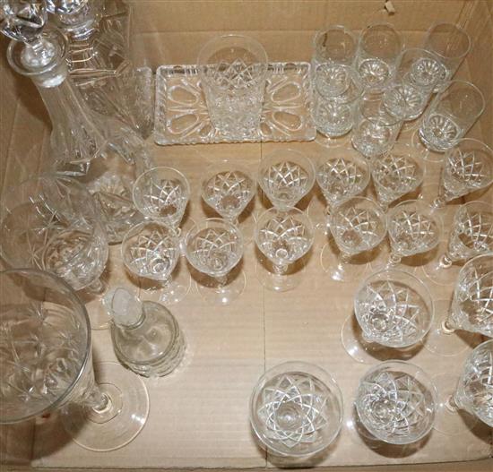 Qty of Webbs glassware